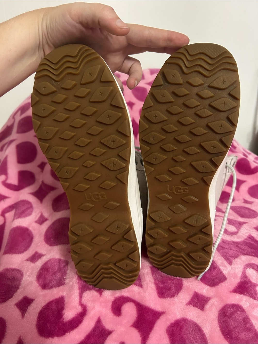 UGG White Shearling-Lined Lace-Up Winter Boot - Picture 4 of 8
